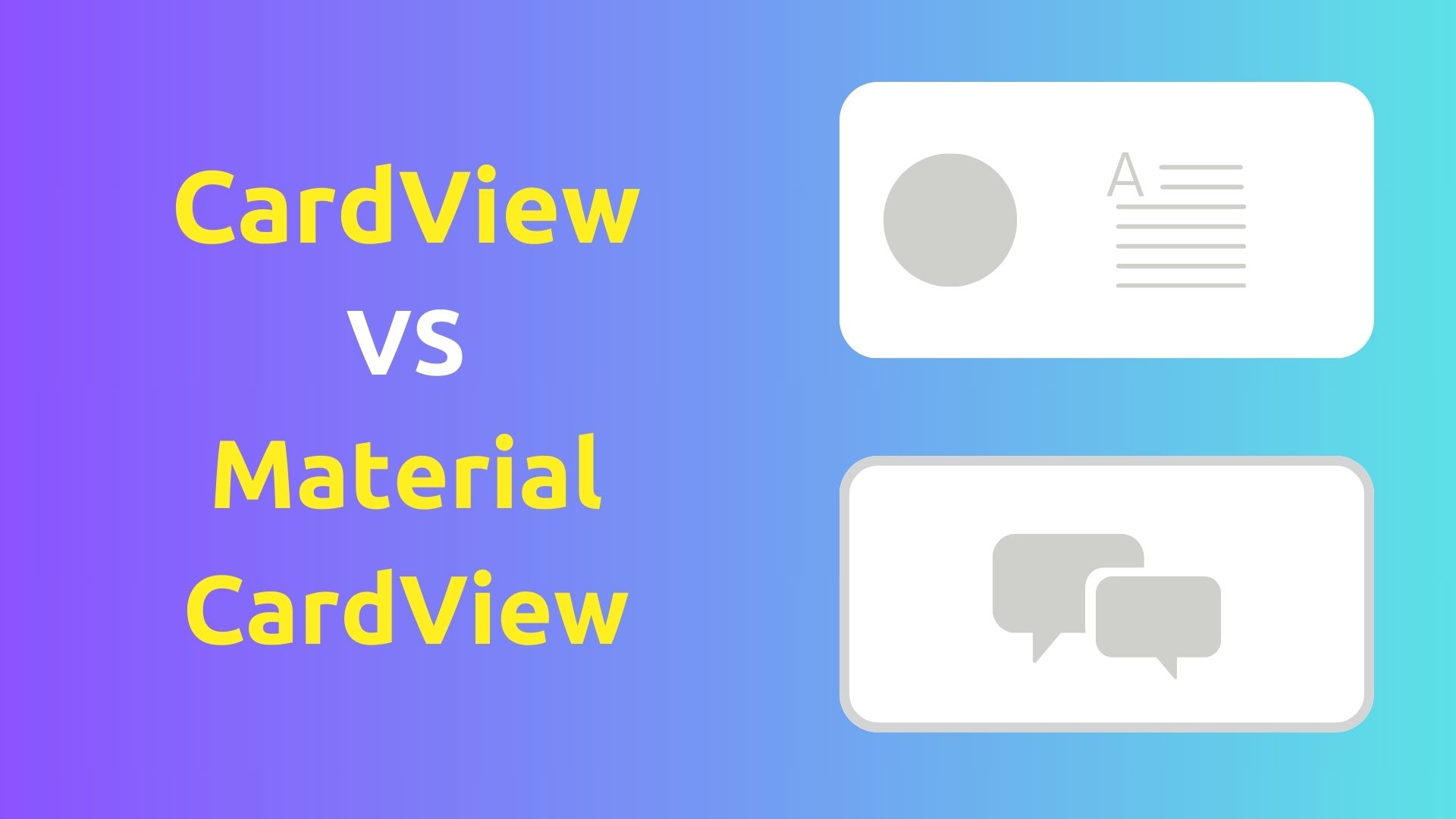 CardView vs Material CardView